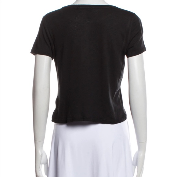 Alice + Olivia Black Cicely Rainbow Crystal Embellished PRIDE T-Shirt - XS - Picture 3 of 10